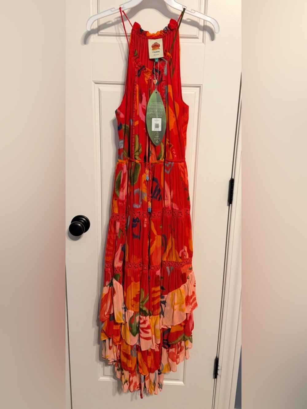 FARM Rio Mixed Fruits Ocean Tiered Dress - Picture 7 of 10